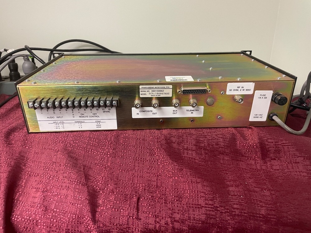 Modulation Sciences Inc. MSI Sidekick Audio Subcarrier Generator SCA-186 @67KHz