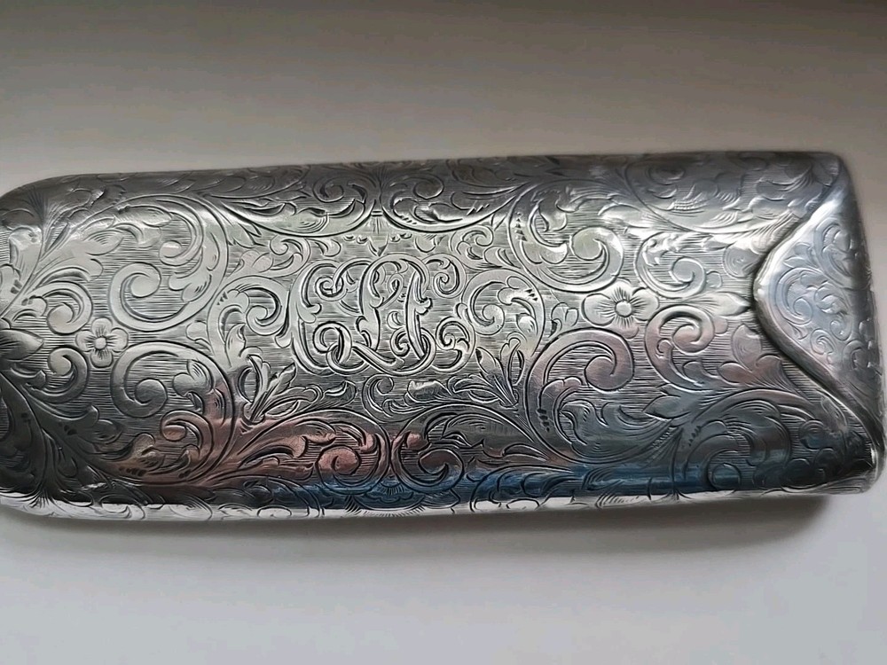 Antique McAuliffe & Hadley Sterling Silver Eyeglass Case