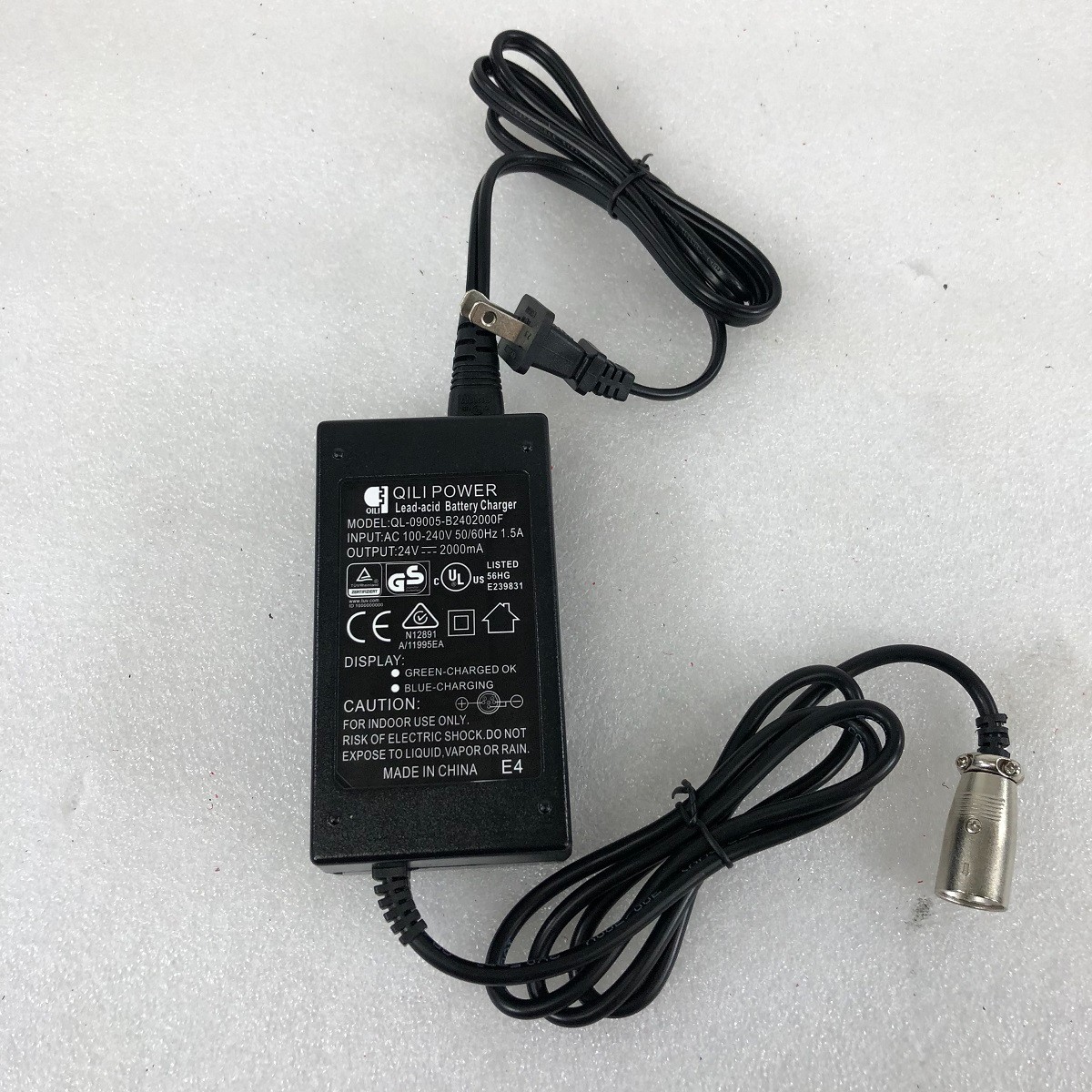 Battery Charger for 4 Wheel Mobility Scooter W3431, 24V
