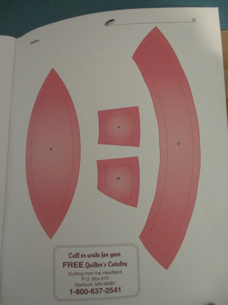 Miniature Double Wedding Ring Template Incomplete Set Includes Instructions