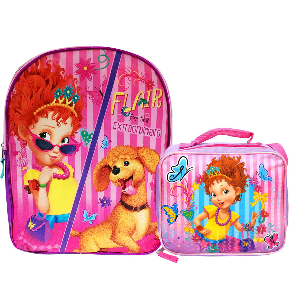 Fancy Nancy 15" Backpack & Lunch Bag Set, New