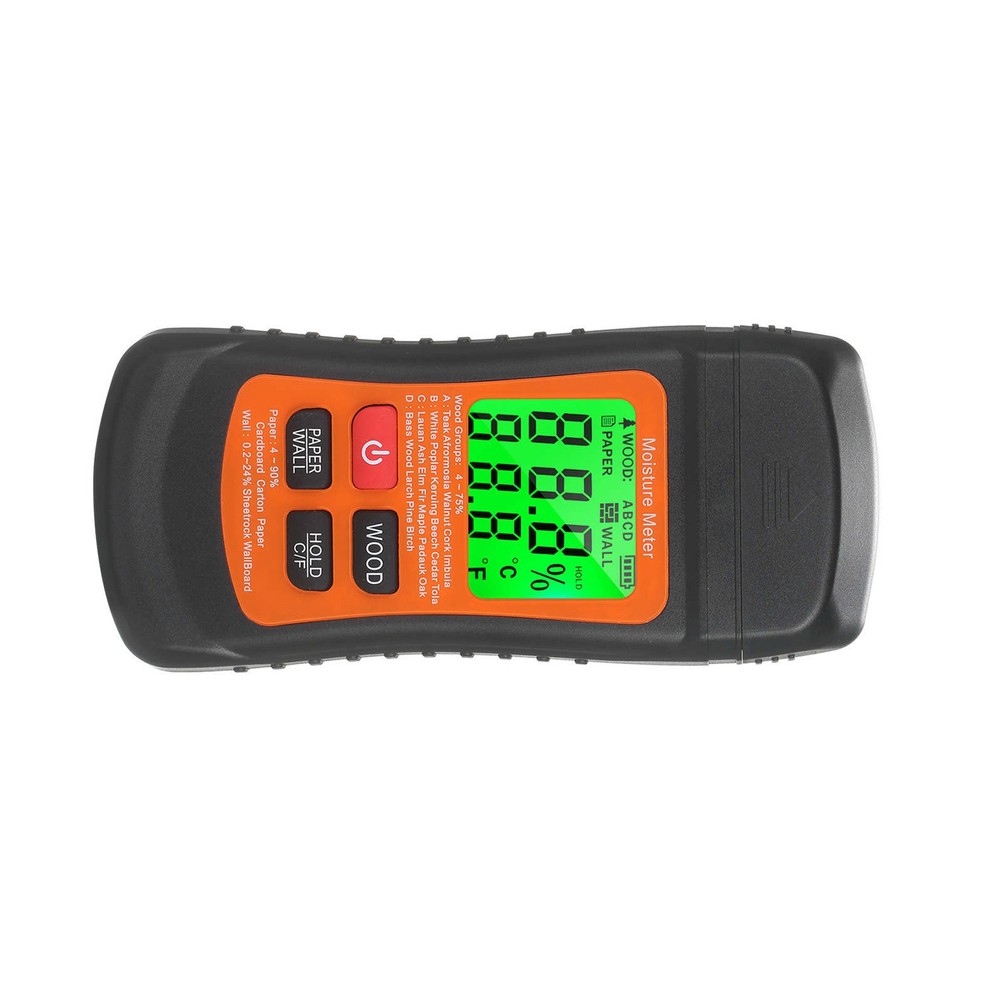 Moisture Meter for Wood Wall Paper Caravan Damp Plasterboard Testing Device