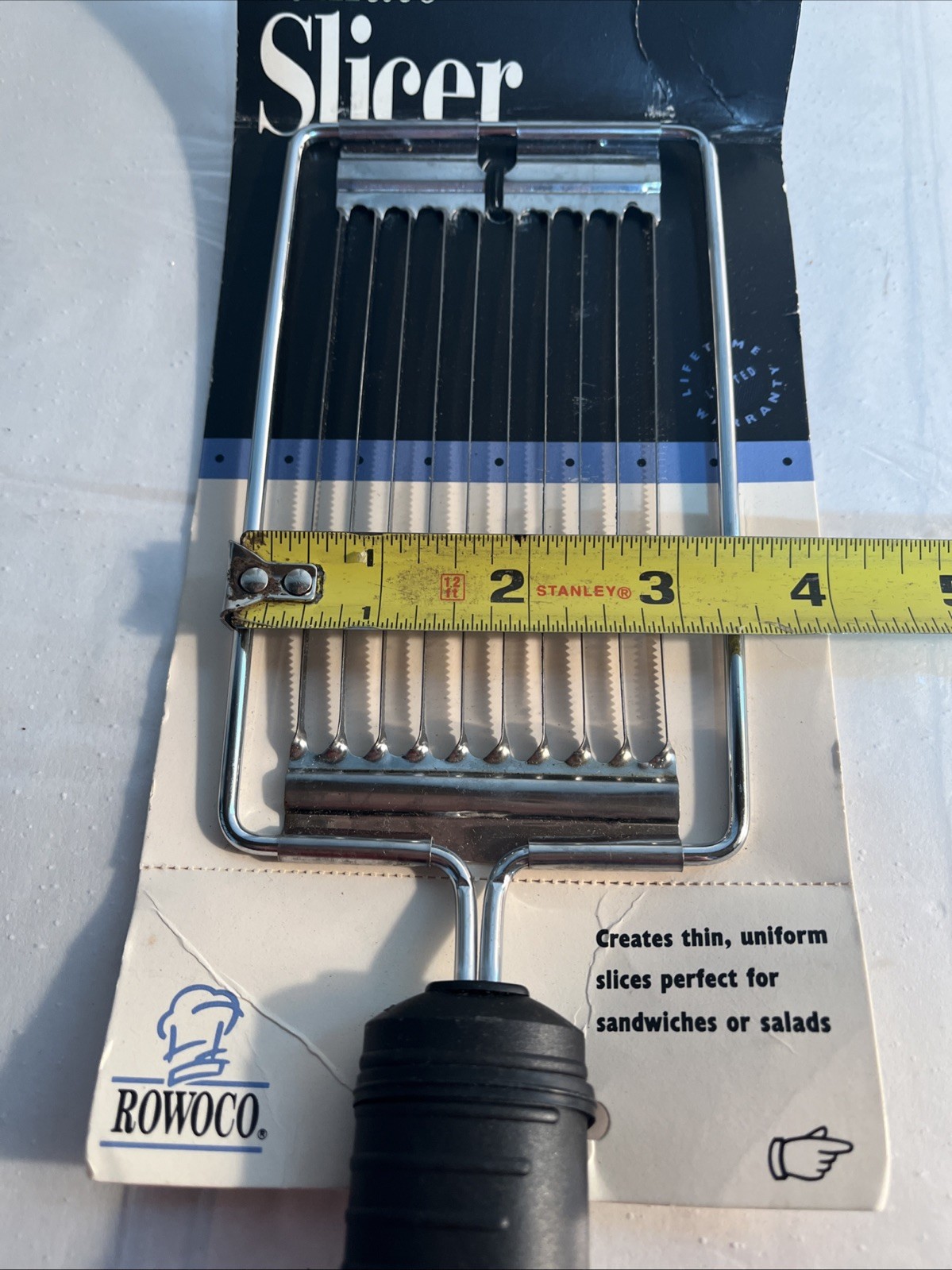 ROWOCO 1992 Tomato Slicer Stainless Steel Made In Italy