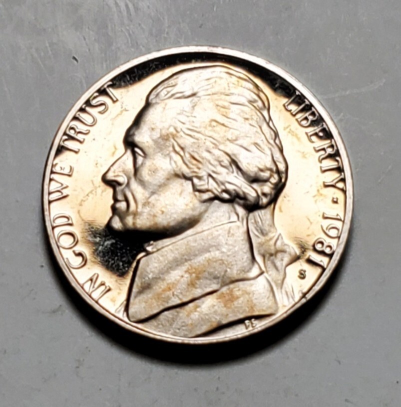 1981 S  JEFFERSON NICKEL PROOF UNC #C6269