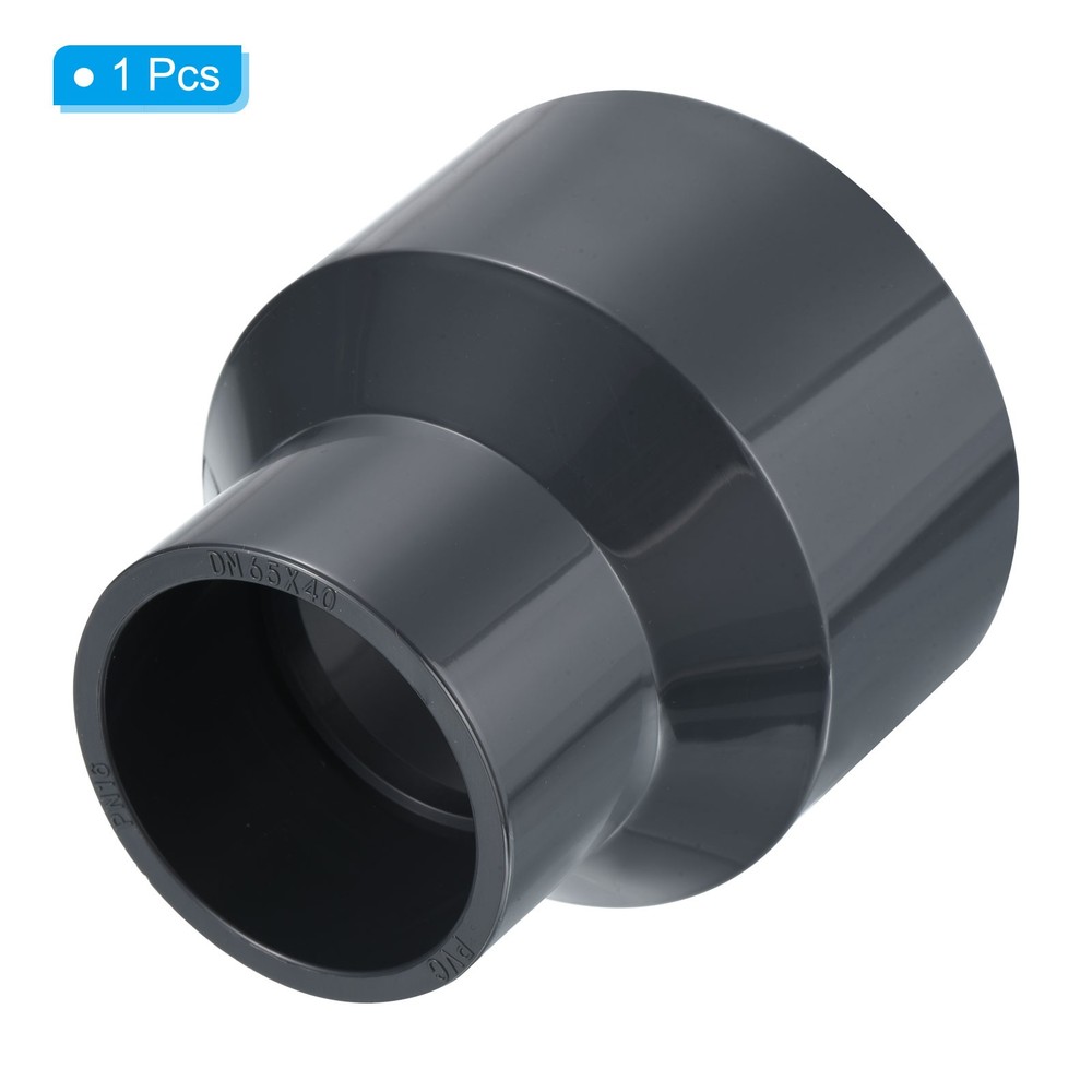 PVC Reducer Pipe Fitting 3x2" Socket Coupling Adapter Connector, Grey