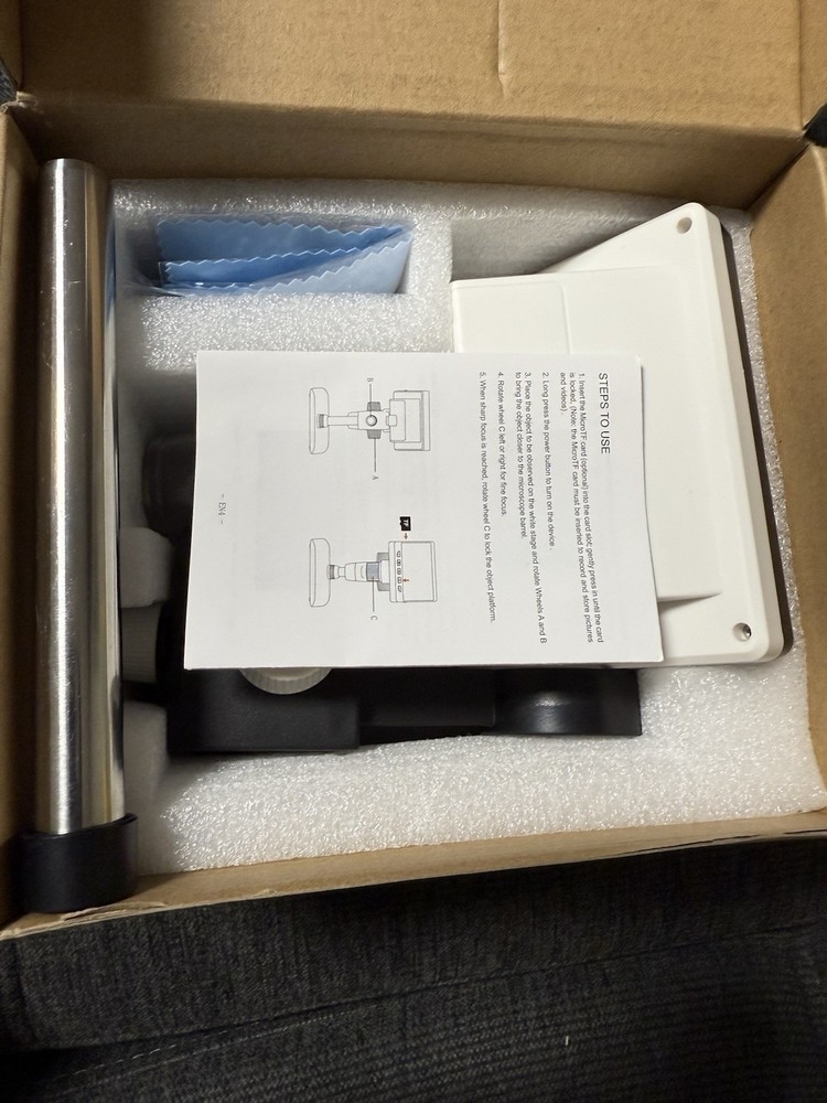 7" LCD Digital Microscope, Coin Microscope with 12MP Camera