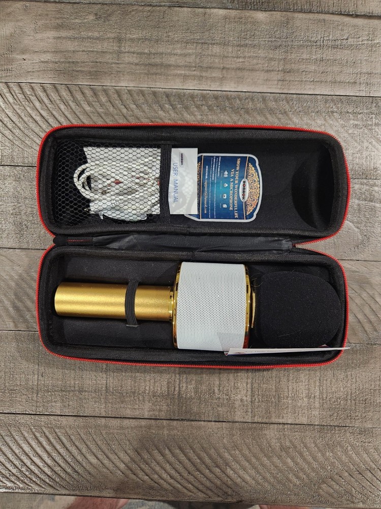 Bonaok Wireless Bluetooth Karaoke Microphone & Hifi Q37