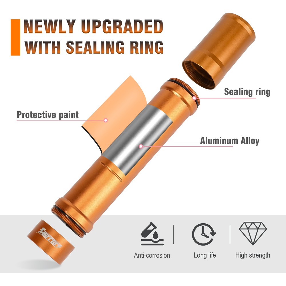 3mirrors Tungsten Storage Solution 3-Section Divider Holder Orange Magnetic Box