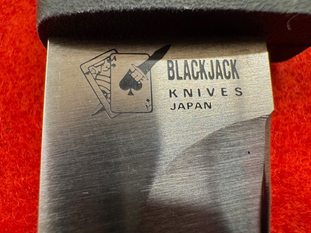 BLACKJACK KNIVES MAMBA, JAPAN MADE, US FINISHED, MINTY WITH SHEATH (778)
