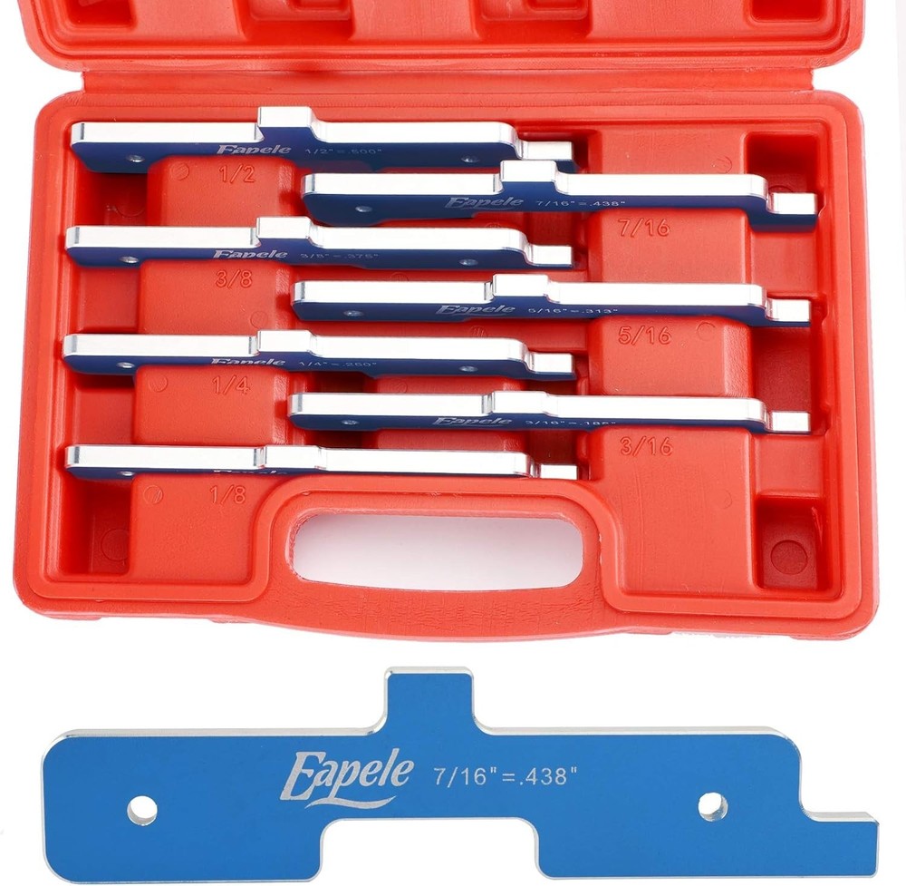 Durable Router Table Setup Bars - 7-Piece Soft Aluminum Set for Woodworking