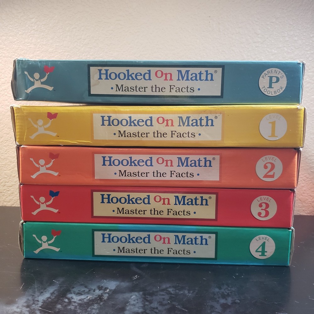 Hooked on Math Boxed Sets Levels 1, 2, 3, 4 & P. MISSING PARENT'S GUIDE