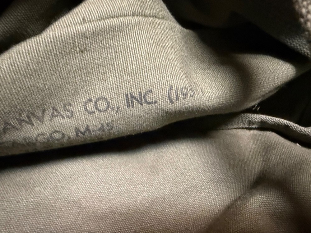 ORIGINAL POST WWII US ARMY INFANTRY M1945 LOWER COMBAT FIELD PACK-OD#7, 1951