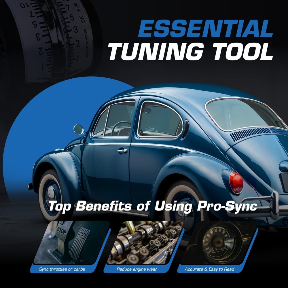 Carburetor Synchronizer Tool | Universal Pro-Sync | Carb Sync Tool for Motorc...
