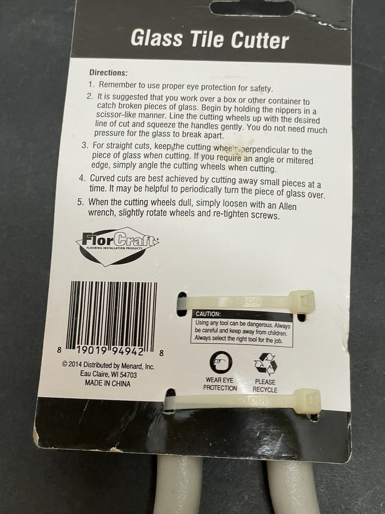 FlorCraft® Glass Tile Cutter NOS