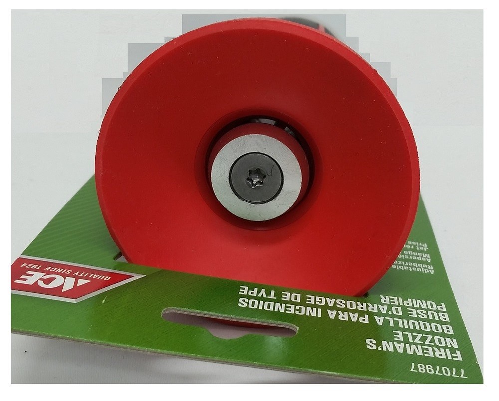 ACE High Pressure Fireman Nozzle Plastic Medium Duty Red