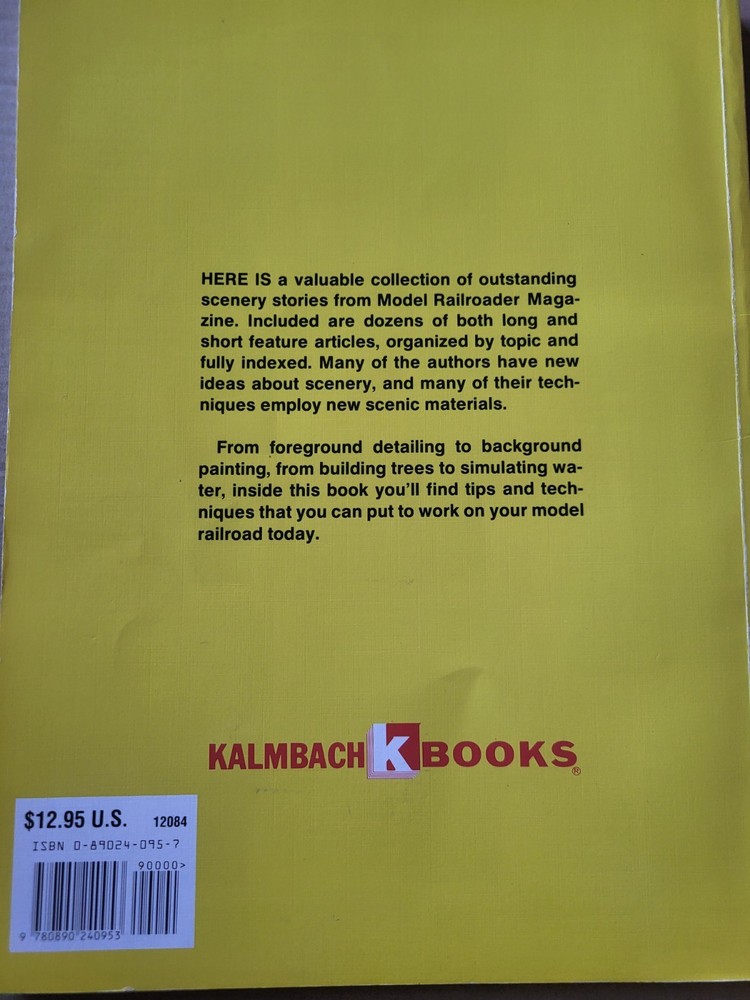 MODEL RAILROADER BOOKS "SCENERY TIPS AND TECHNIQUES" (1989)