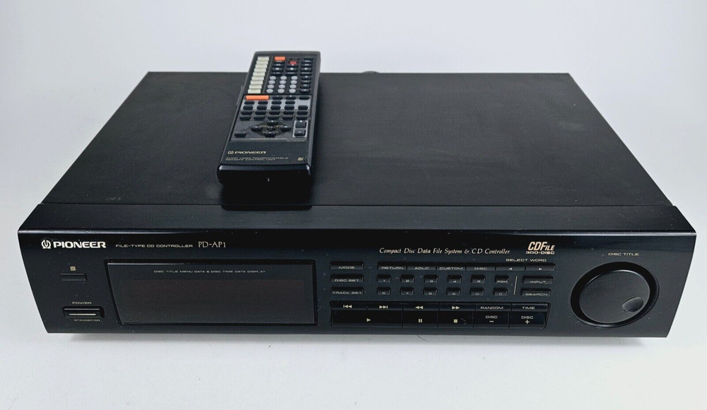 Pioneer PD-AP1 Compact Disc File System CD Controller w/ Remote Tested & Working