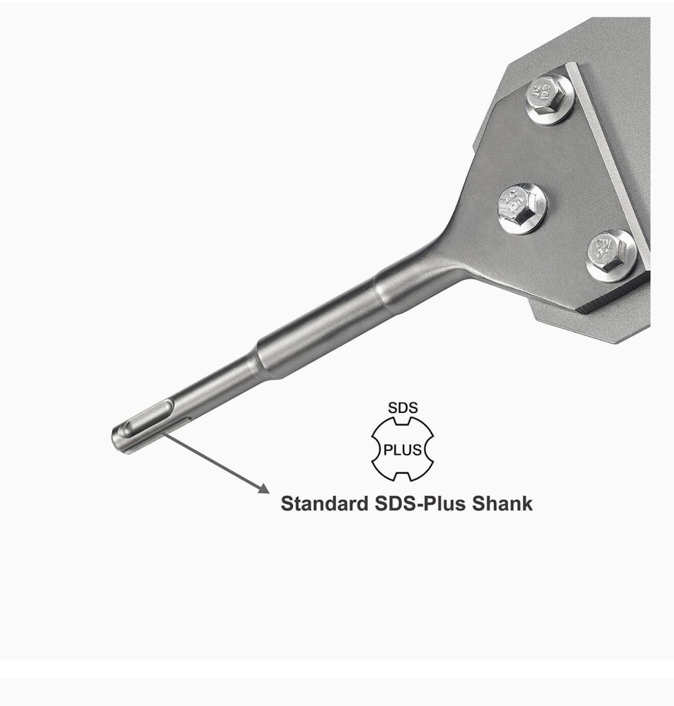 SDS Plus 4” Wall Floor Scraper Tile & Thinset Scaling Chisel Adhesive Removal