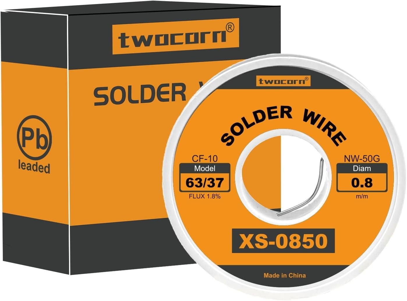63/37 Solder Wire High Purity No-Wash Tin-Lead Rosin Cored Wire with 1.8% Flux