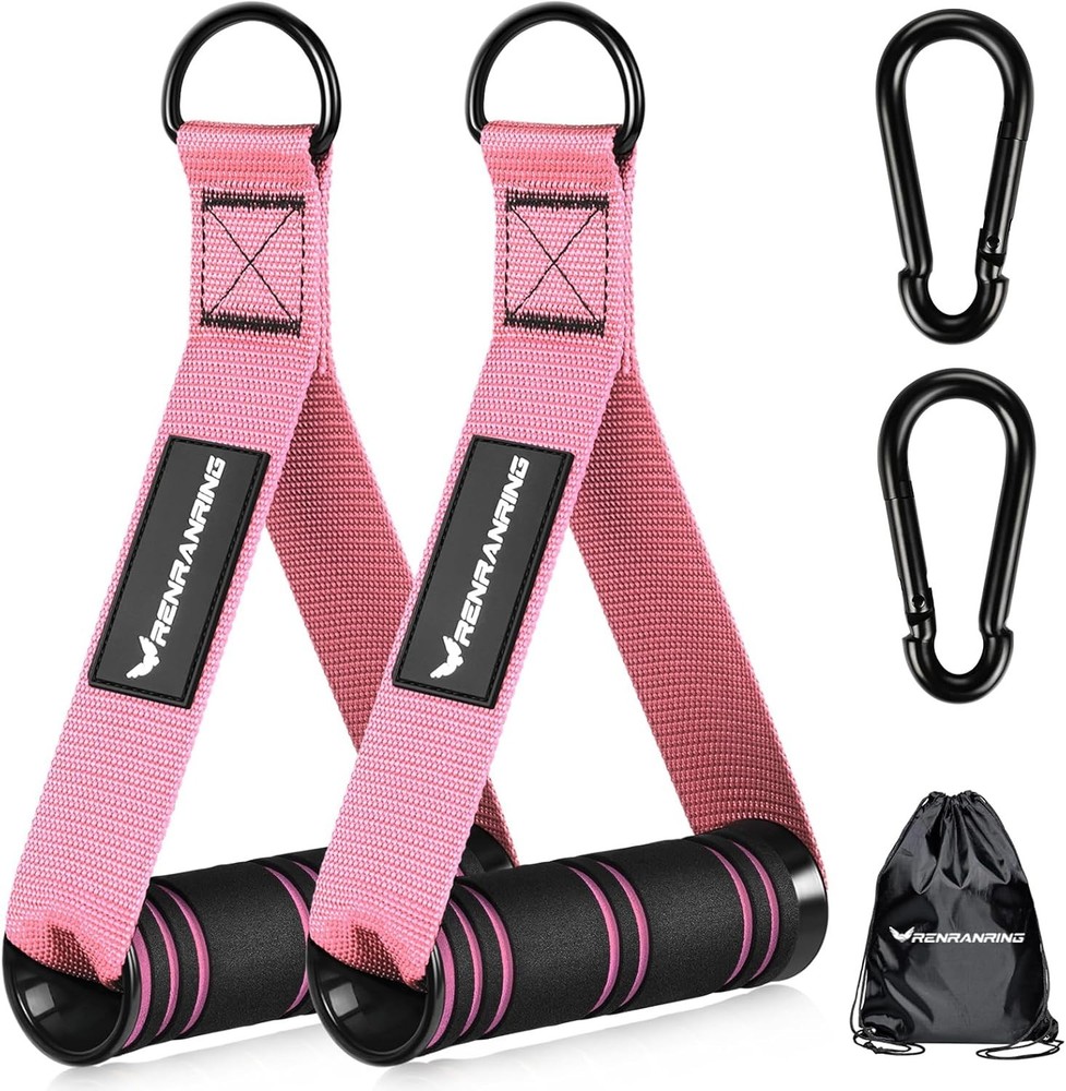 Gym Exercise Handles, Replacement Handle Attachments for Cable Machine Pulley...