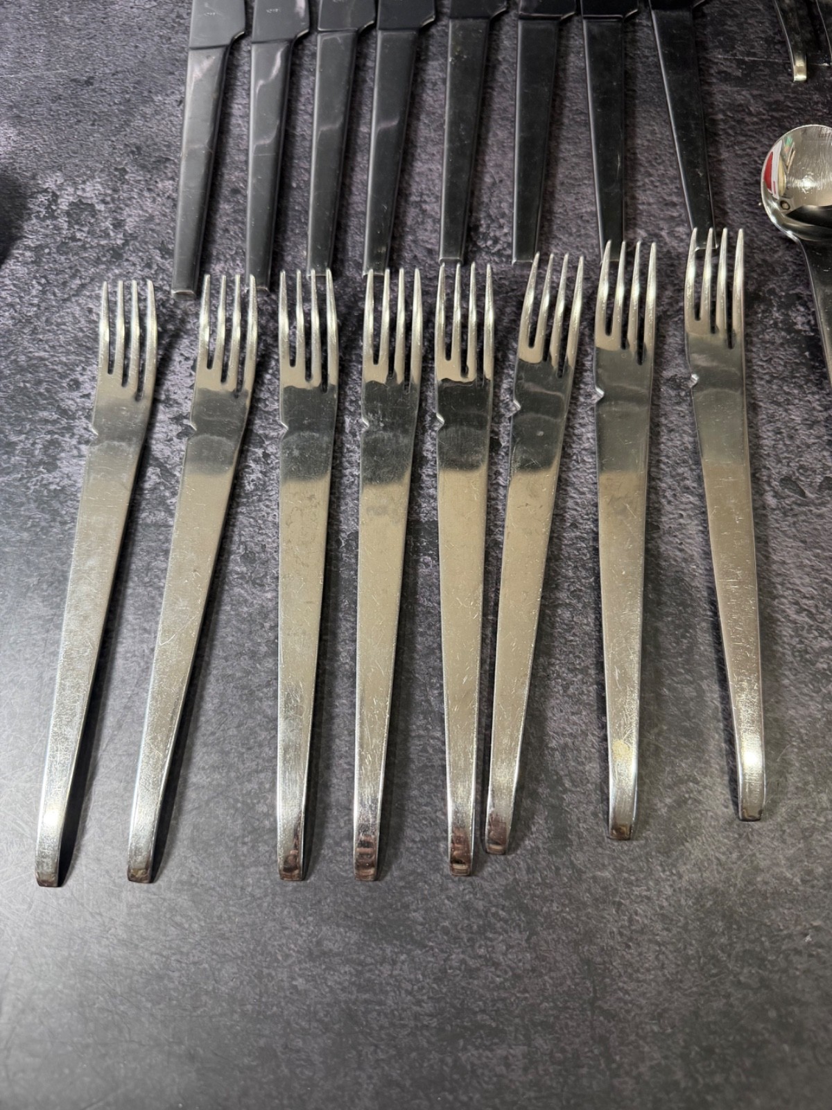 Vintage Retroneu Stainless 40 Piece Lot Flatware Korea