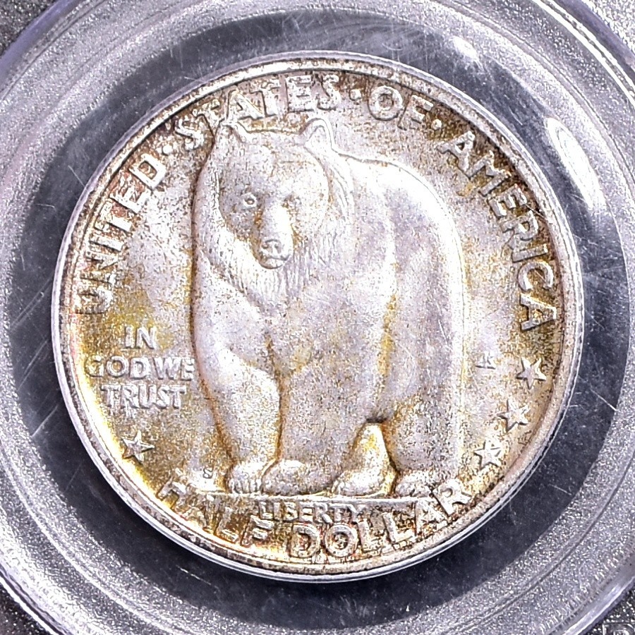 1936-S Bay Bridge Comm Silver Half Dollar - PGCS MS65 (#61399-L)