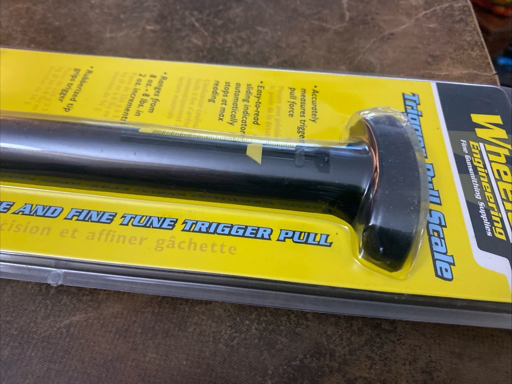 Wheeler Manual Trigger Pull Scale with 8oz to 8lb Value Range for Gunsmithing