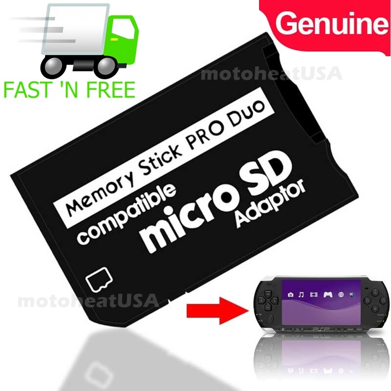 Micro SD SDHC TF to Memory Stick MS Pro Duo PSP Adapter for PSP 1000 2000 3000