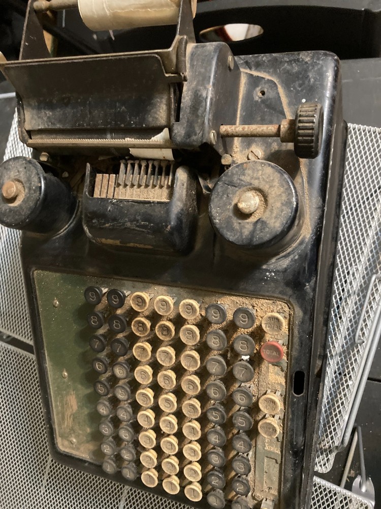 Antique Burroughs Adding Machine Calculator 1920s – Untested, As Is