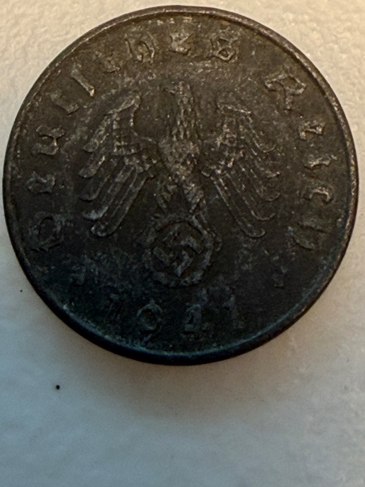 1941 Germany 10 pfennig coin