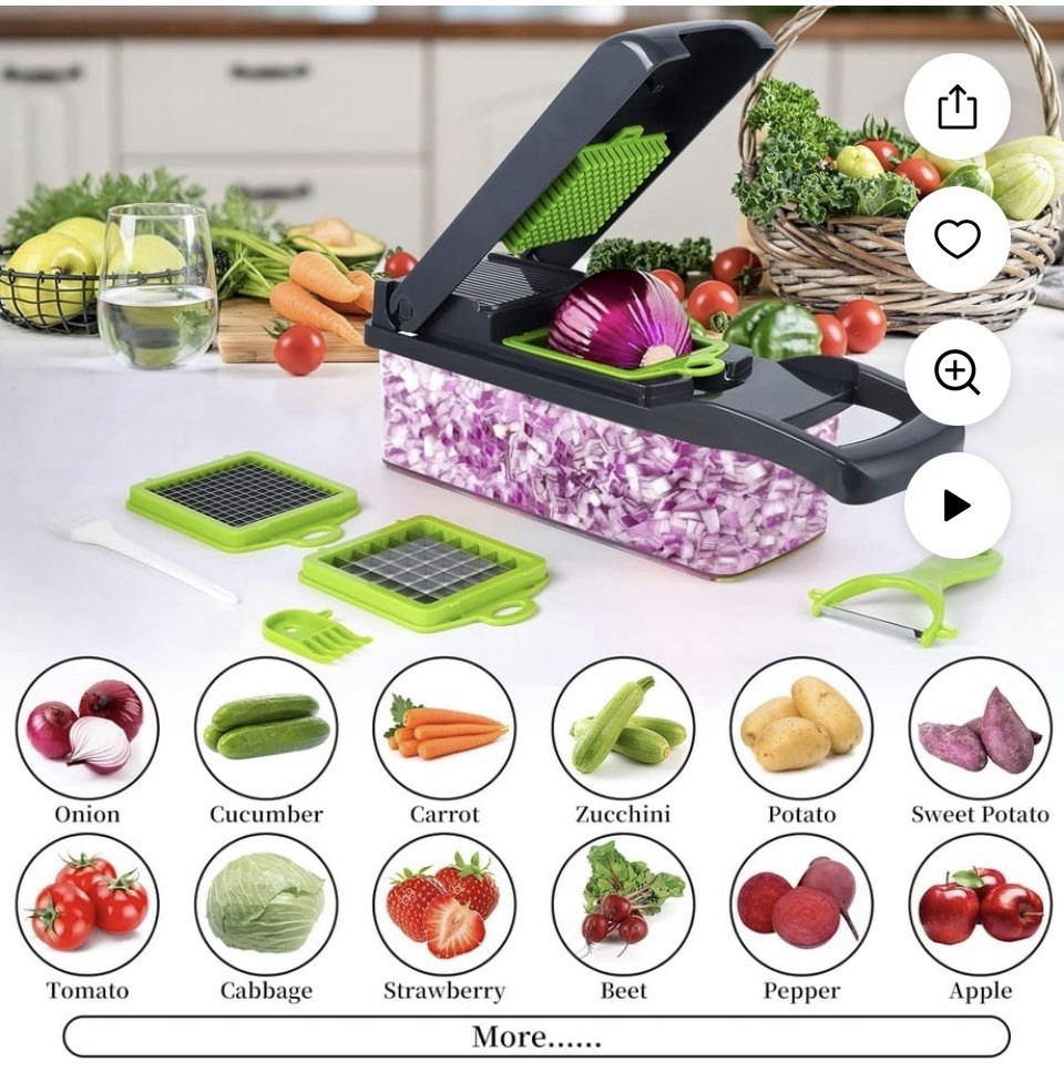 Generic Vegetable Chopper, Pro Onion Chopper ,Multifunctional 13 In 1