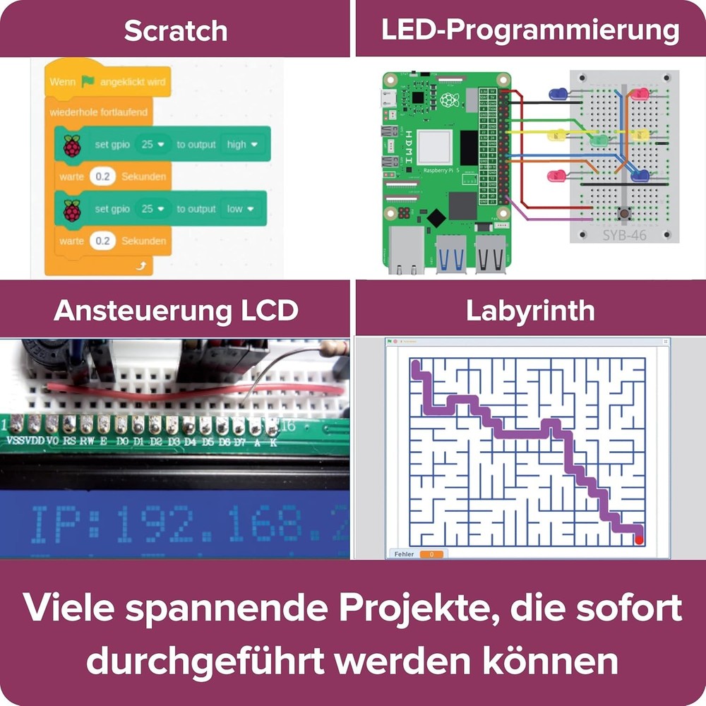 Franzis 67219 Make it easy Raspberry Pi 5 for beginners incl. all components