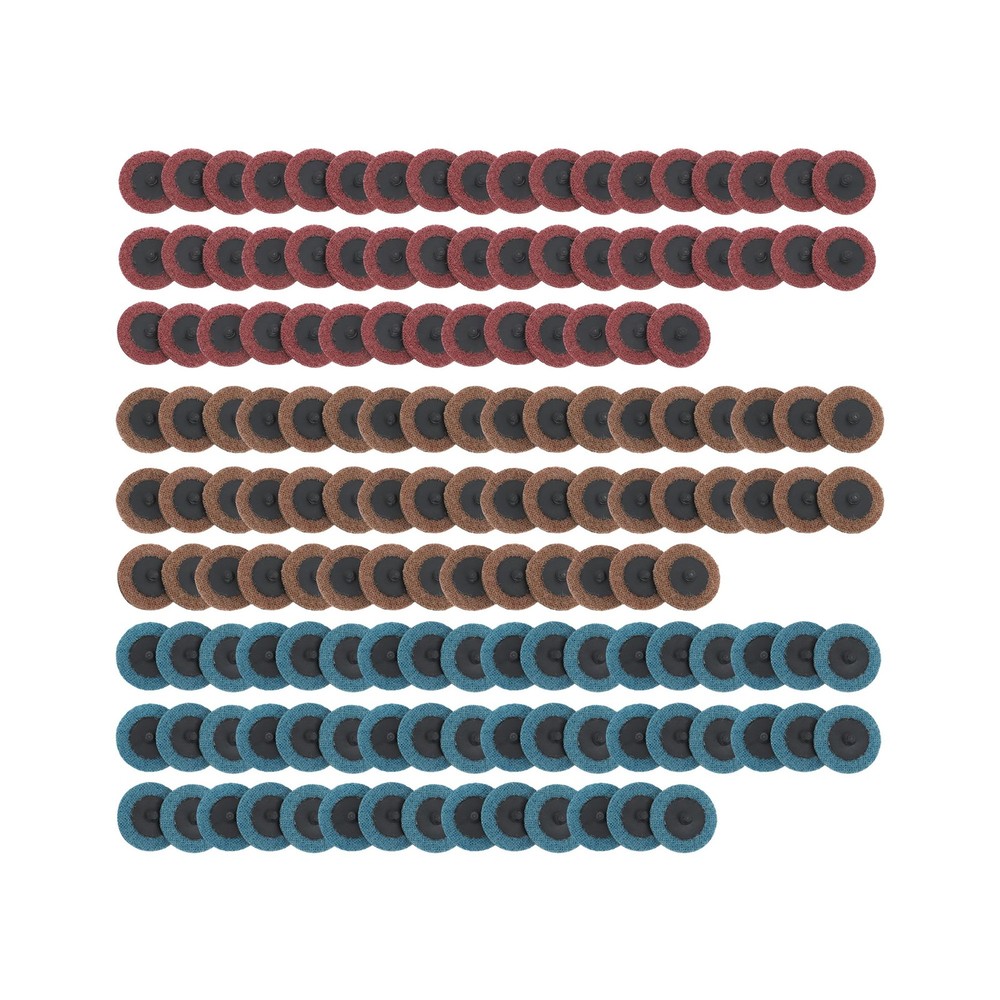 2 Inch Fine Medium and Coarse Quick Change Torque Sanding Discs Set - 150 Pack
