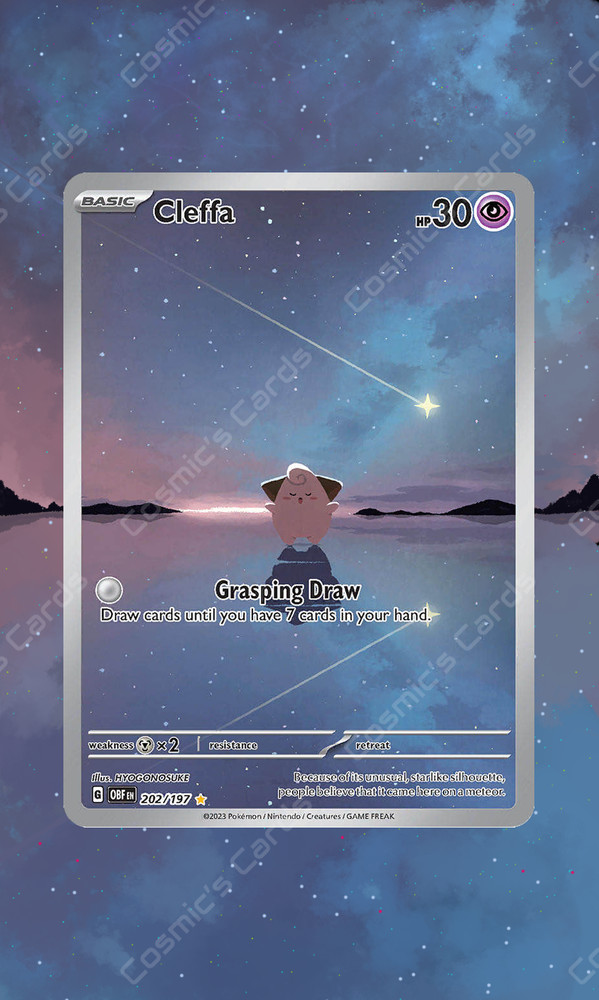 Cleffa 202  Display Case Extended Art for Pokemon Card