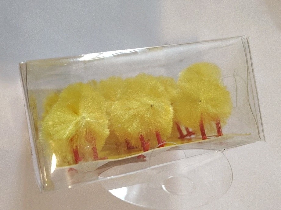 Mini Chenille Easter Chicks, Yellow, Pipe Cleaner, Crafts, NIB, Set 9, X2