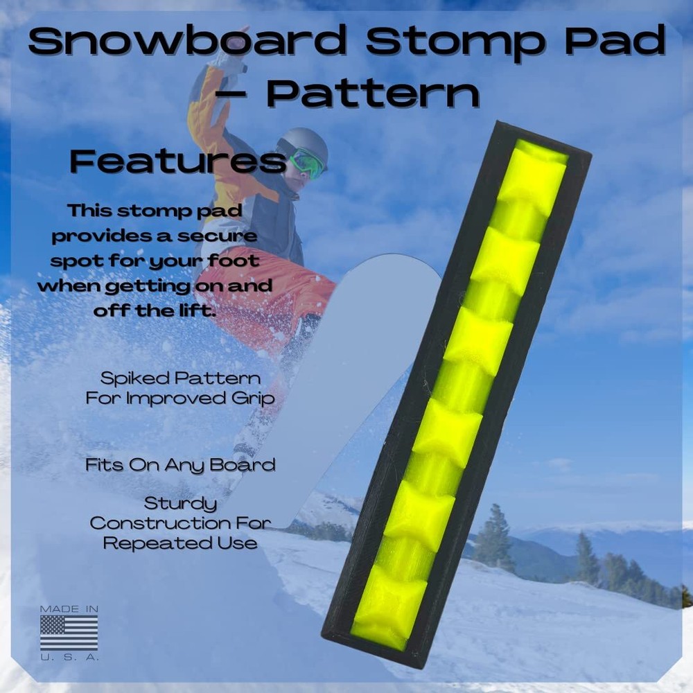 Snowboard Stomp Pad - Low Profile Spike Pattern - Specialized Stomp Pad