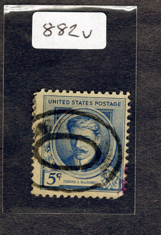 1940 Stamp #882 Edward MacDowell Used