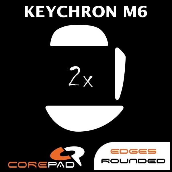 Corepad Skatez Keychron M6 Replacement Mouse Feet PTFE Teflon