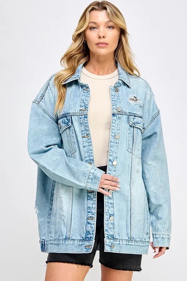 Lady Oversized Denim Jacket