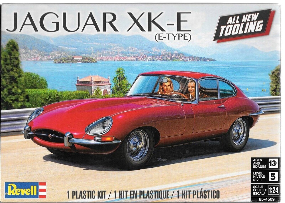 Revell 1/24 Scale Jaguar XK-E (E-Type) Plastic Model Kit 85-4509