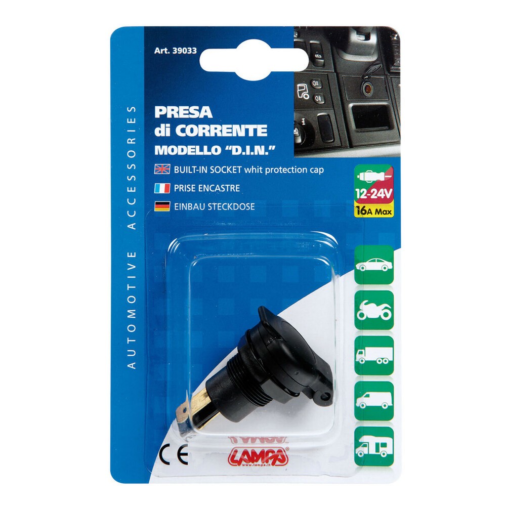 12/24V RECESSED MOUNTING DIN SOCKET LAMP
