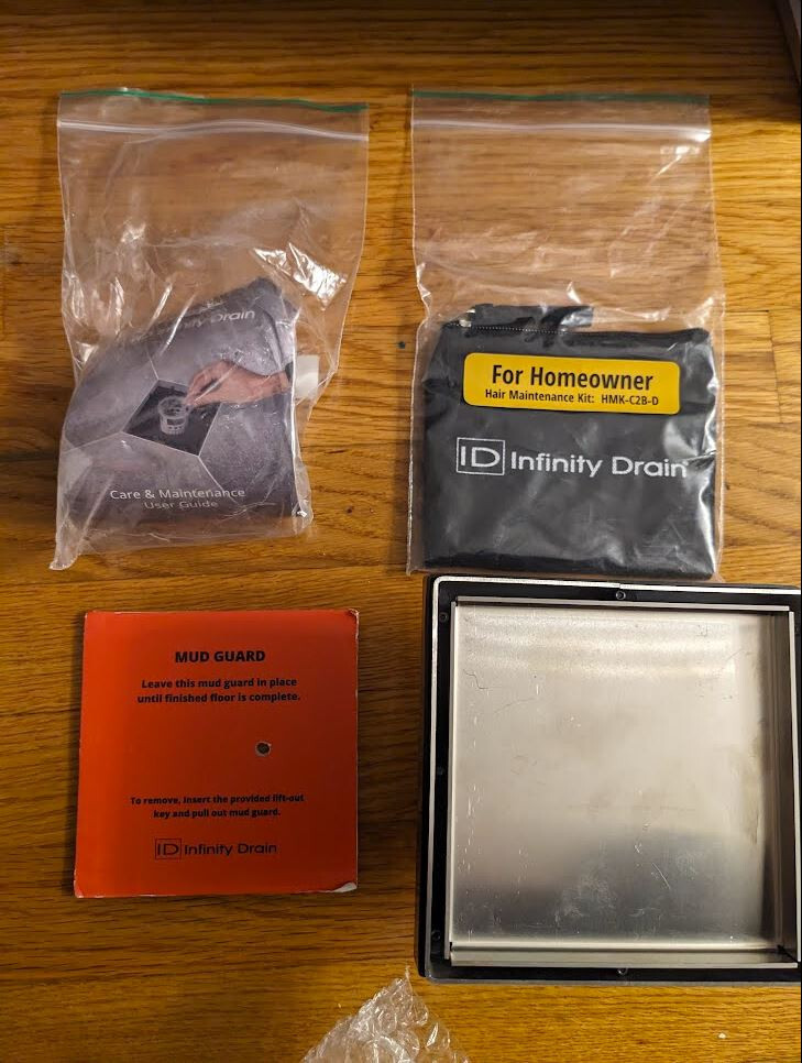 Infinity Drain LTD5-2P SS 5" x 5" LTD 5 Tile Insert Complete Kit OPEN BOX