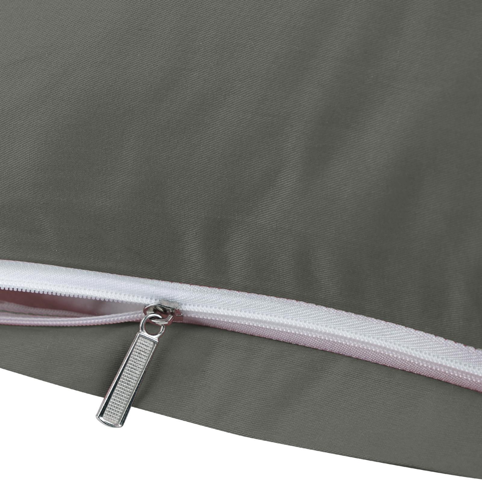 Egyptian Cotton Pillow Cases Hidden Zipper Pillowcase Standard Queen King 2 Pack