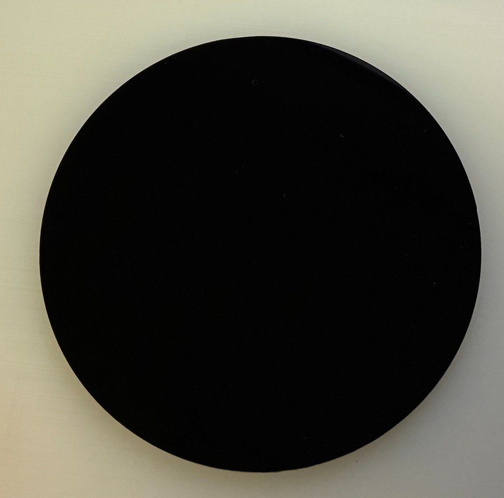 (2-Pack) Acrylic Plexiglass Circle Disc - 1/8" thick - Black - 4" Diameter