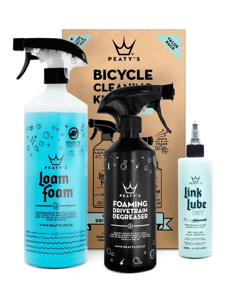 Peaty's Bicycle Cleaning Kit - Wash, Degrease, and Lubricate (Dry Weather), C...
