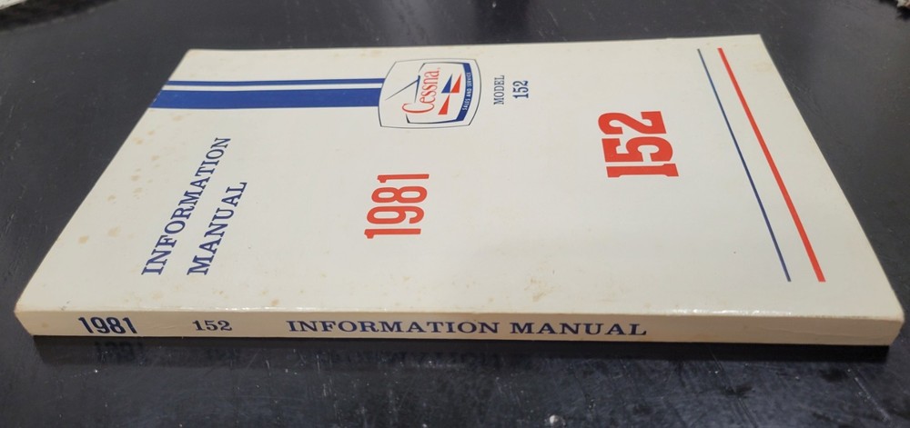 1981 Cessna Information Manual Handbook Model 152