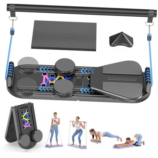 Pilates Board, Foldable Pilates Reformer Set