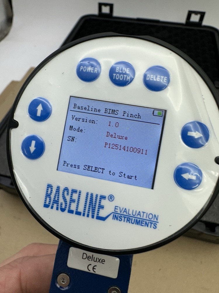 Baseline BIMS Digital Hand Dynamometer Grip Strength Testing Pinch Gauge 3pc Set