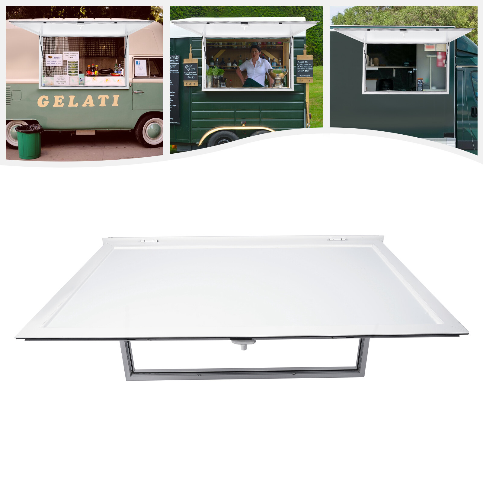 NEW 64"L x 40"W Concession Stand Serving Window Food Truck Service Awning