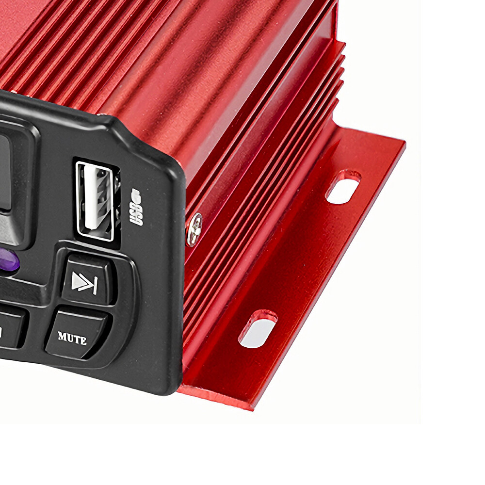 Motorcycle Audio Speakers Kit Bluetooth ATV 4 Wheeler Stereo AUX System FM Radio